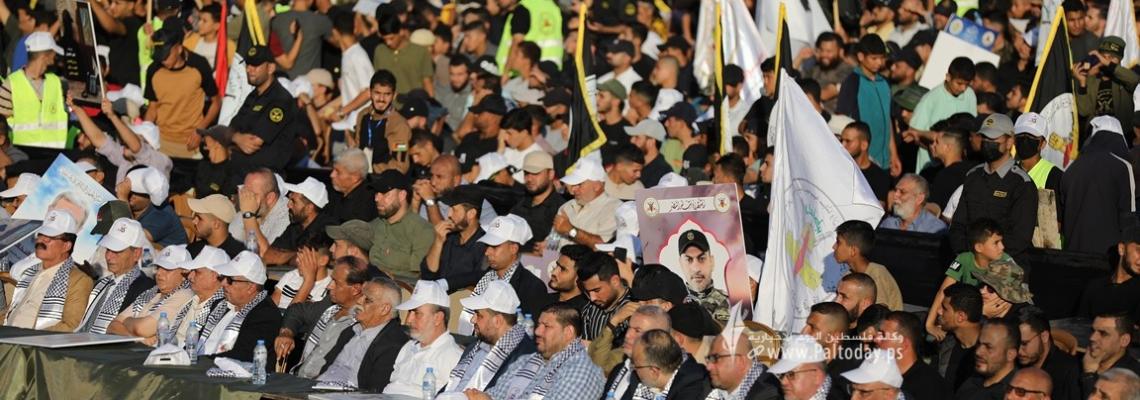بالصور : حضور لافت من القوى الوطنية والاسلامية فى ذكرى الانطلاقة الجهادية