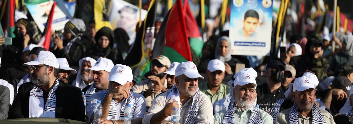 بالصور: شخصيات وطنية وفصائلية تشارك حركة الجهاد الإسلامي مهرجان انطلاقتها 36