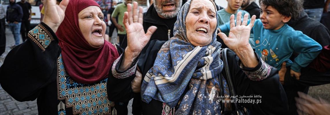 بالصور: وداع حزين لجثامين مجرزة مستشفى المعمداني بغزة
