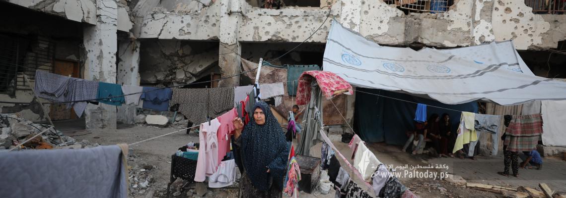 بالصور: حياة النازحين في غزة مع اقتراب العدوان من عامه الأول