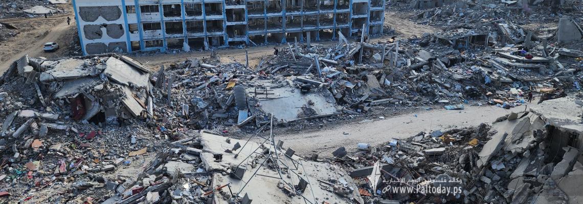 مشاهد الدمار الكبيرة التي خلفها الاحتلال في رفح جنوب قطاع غزة