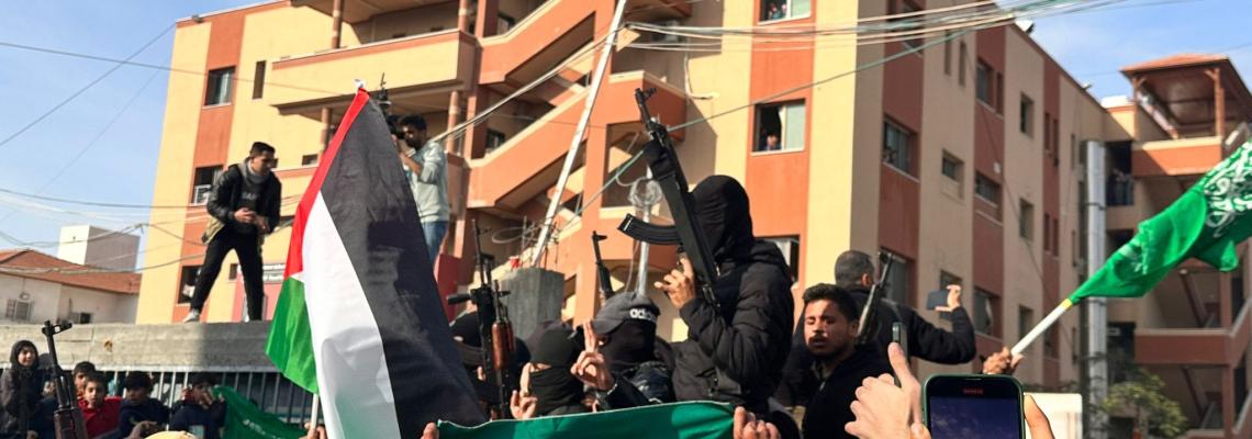 احتفالات عارمة في غزة مع دخول الهدنة حيز التنفيذ