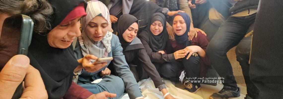 وداع عنصر الدفاع المدني الذي قضى مع 14 آخرين وعناصر من الهلال الأحمر في تل السلطان قبل ستة أيام