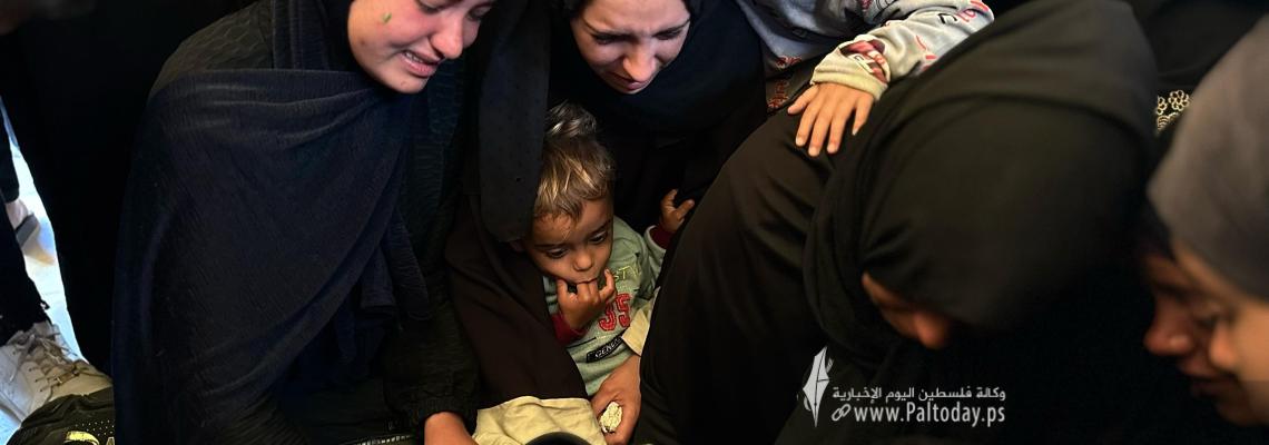 بالصور: تشييع ٣ شهداء في خان يونس
