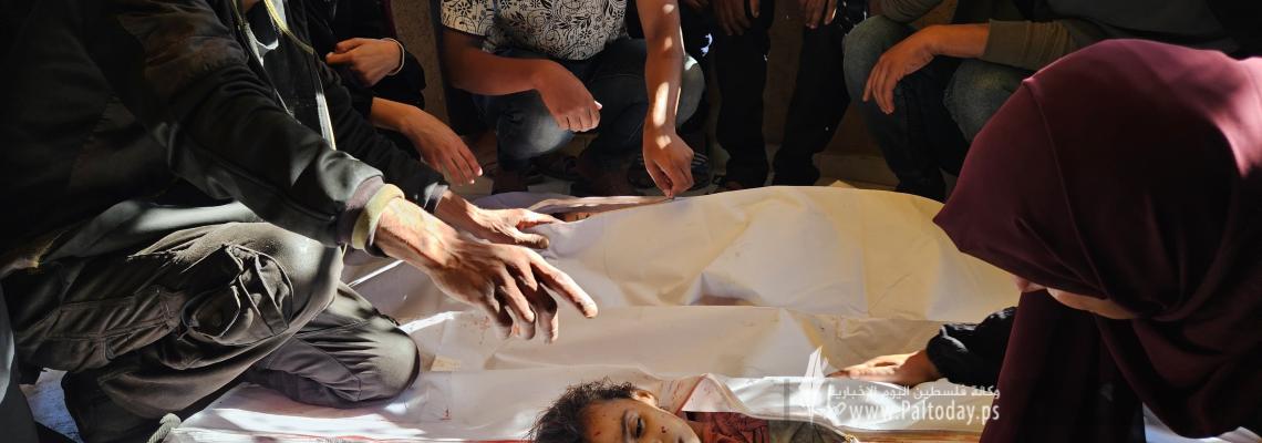 تشييع ووداع شهداء خانيونس الذين ارتقوا بقصف الاحتلال من مجمع ناصر الطبي