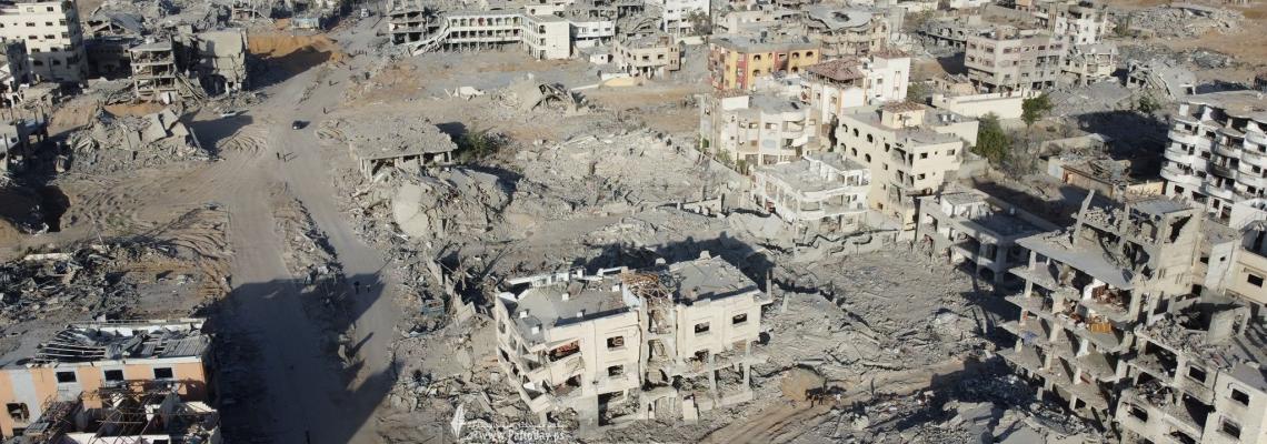 صور جوية تظهر الدمار الهائل في أحياء مدينة غزة