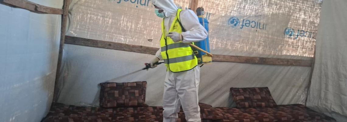 مؤسسة هدائي تطلق حملة لمكافحة البعوض والبراغيت في رفح وخانيونس