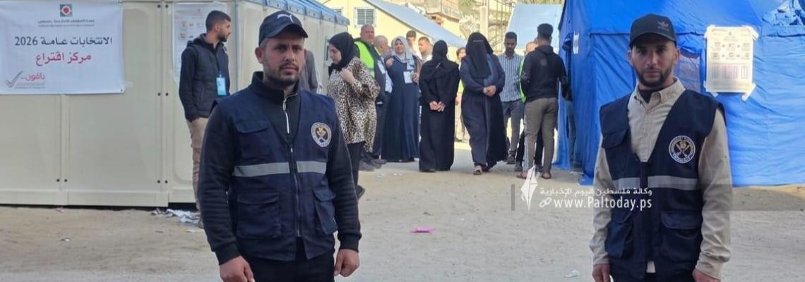 الشرطة في غزة تؤمن انتخابات بلدية دير البلح