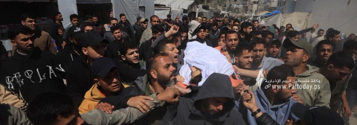 وداع خمسة شهداء بمدينة غزة بينهم الشهيد عزام خليل الحية