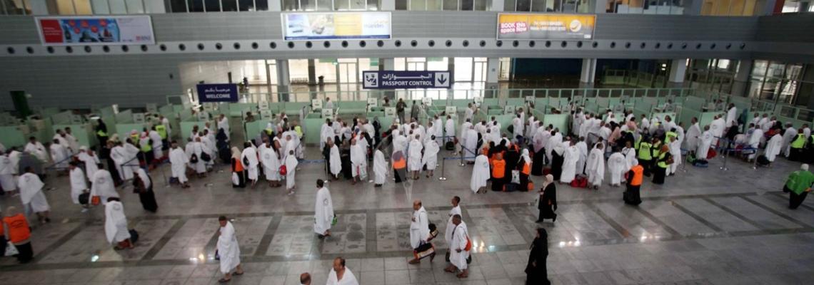 بالصور :وصول حجاج غزة الى مكة المكرمة