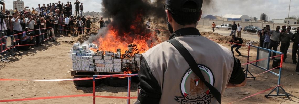بالصور: وزارة الداخلية تتلف كميات كبيرة من المخدرات المضبوطة خلال العام الجاري