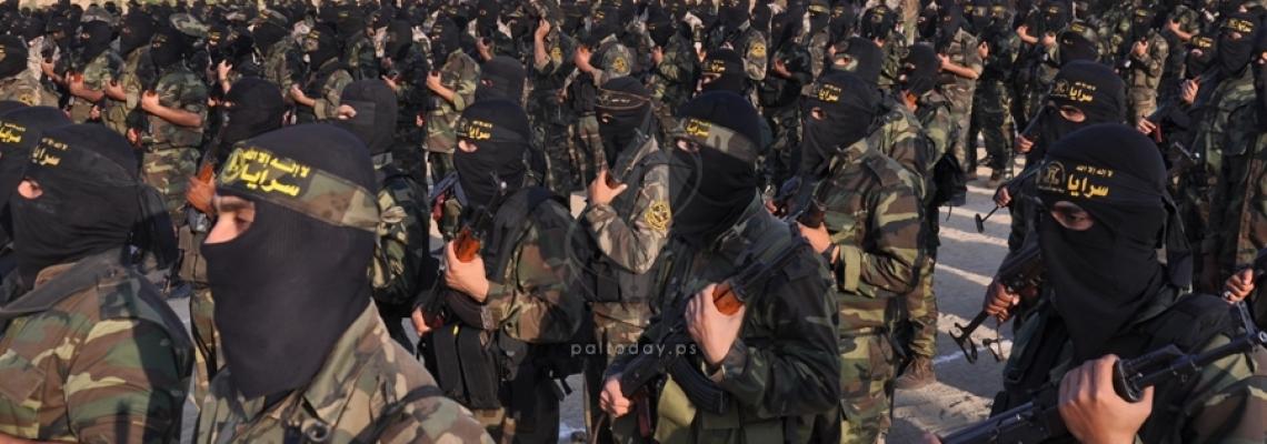 مناورة عسكرية لسرايا القدس لواء الوسطى بعنوان البنيان المرصوص