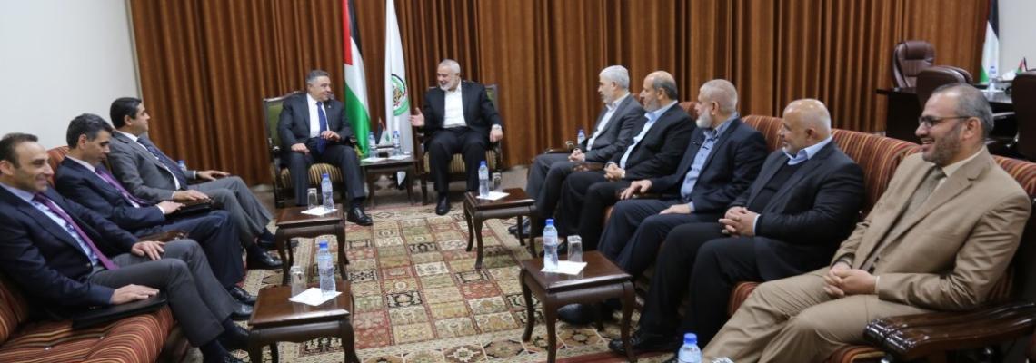 قيادة حركة حماس تلقتي وفد المخابرات المصرية الذي وصل قطاع غزة ظهر اليوم الثلاثاء