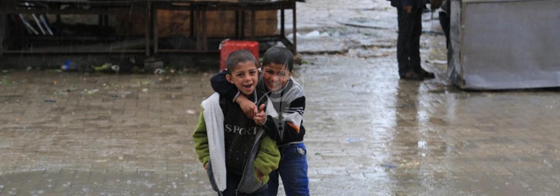 بالصور:أجواء المنخفض الجوى في قطاع غزة