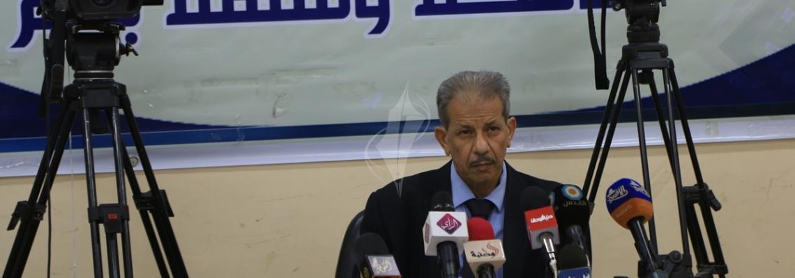 بالصور:مؤتمر صحفى لوزارة التعليم بغزة والضفة للحديث عن اختبارات توجيهى