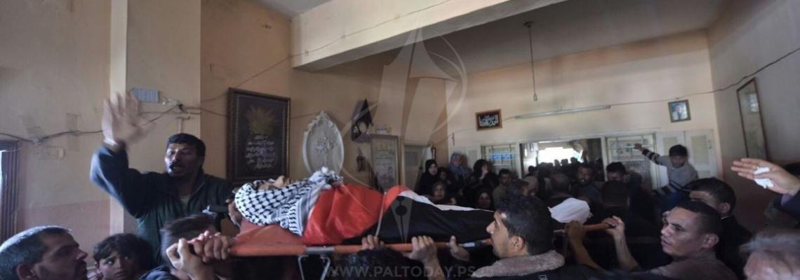 وداع الشهيد عبد الله الشحيرى من مدينة خانيونس