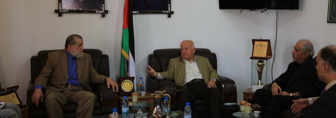 بالصور : لقاء سياسى بين حركتى الجهاد الاسلامي  وفتح فى غزة