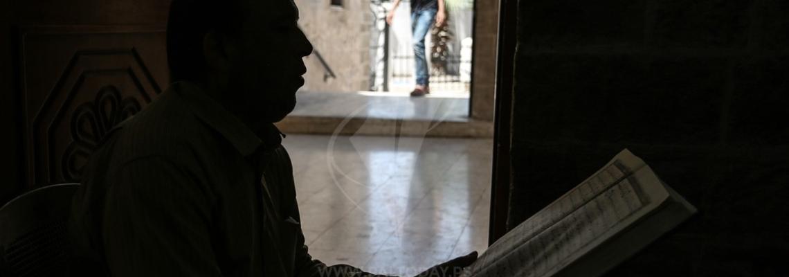 جلسات القرآن الكريم في مسجد السيد هاشم والعمري الأثريين بغزة خلال شهر رمضان الكريم