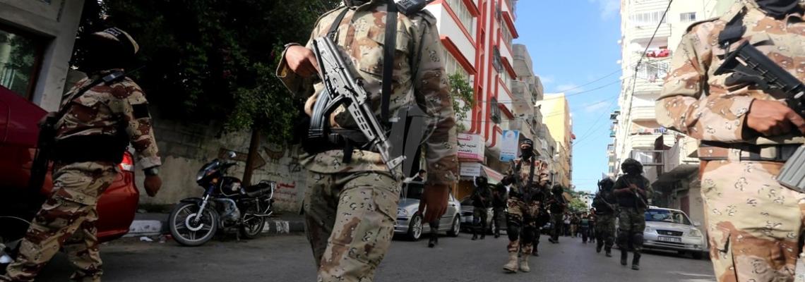 بالصور:عرض عسكري لكتائب المجاهدين في غزة