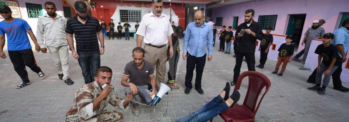 بالصور : جولة لقيادة الجهاد على مخيمات "القدس قبلة جهادنا " شمال القطاع