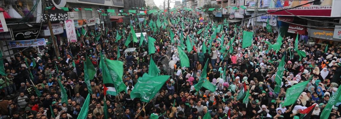 بالصور:حماس تحيى ذكرى الانطلاقة ال28 بمدينة غزة