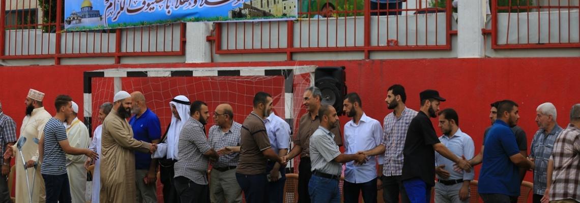 بالصور:حركة الجهاد الاسلامى محافظة غزة تنظم لقاء معايدة بمناسبة عيد الاضحى المبارك