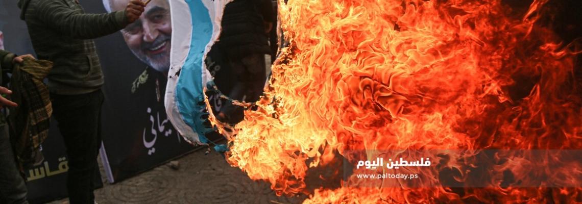 بيت عزاء للشهيد الفريق قاسم سليماني في غزة