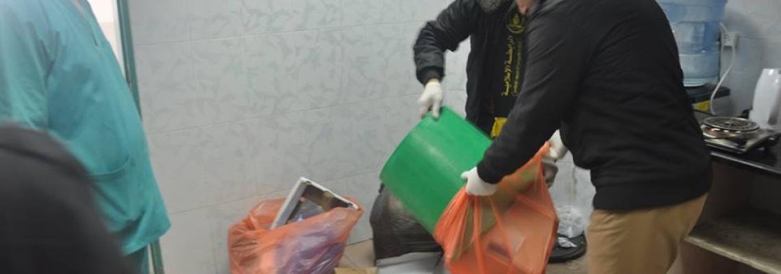 الرابطة الاسلامية تطلق حملة تنظيف مشافى القطاع