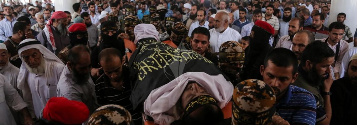 بالصور: سرايا القدس تودع شهيد الإعداد "صالح الأسطل " فى خانيونس