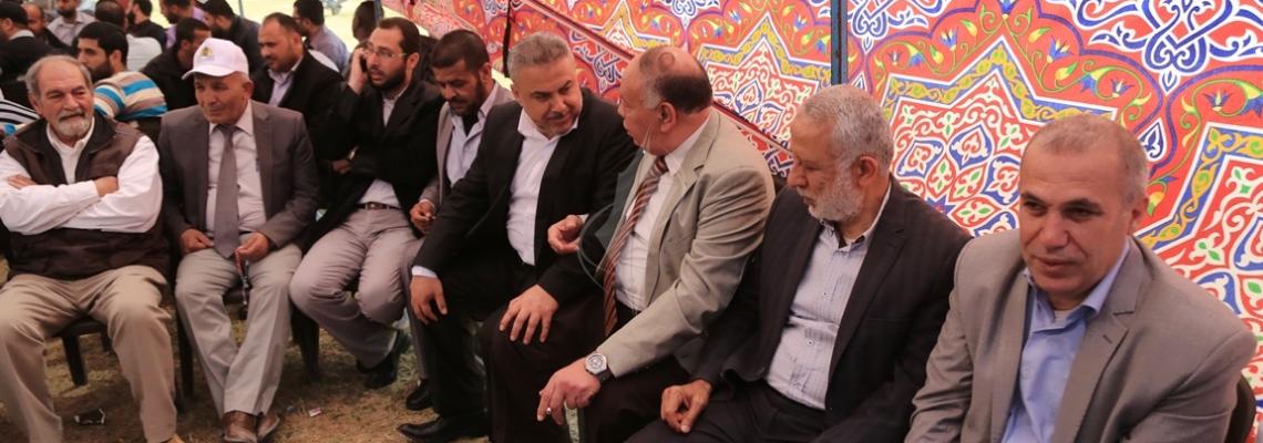 بالصور:مشاركة فصائلية واسعة في الخيمة التضامنية التي تنظمها حركة الجهاد الإسلامي في ساحة السرايا وسط مدينة غزة