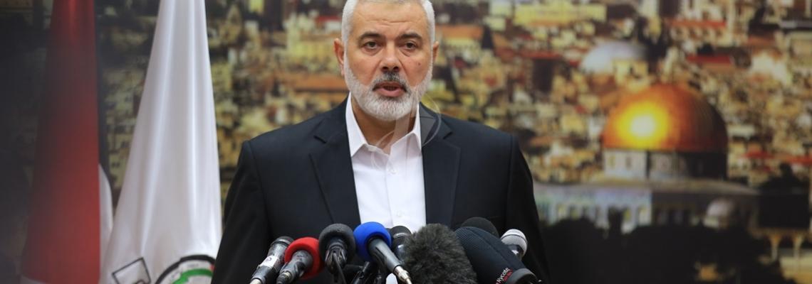 بالصور:هنية يعقد مؤتمراً صحفياً رفضاً لقرار ترامب