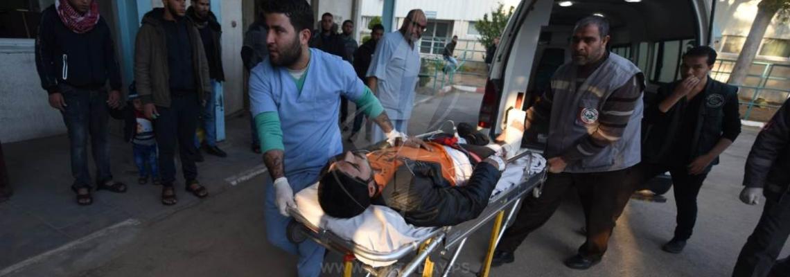 اصابات فى المستشفى الاوربي فى الجمعة 43 لمسيرات العودة