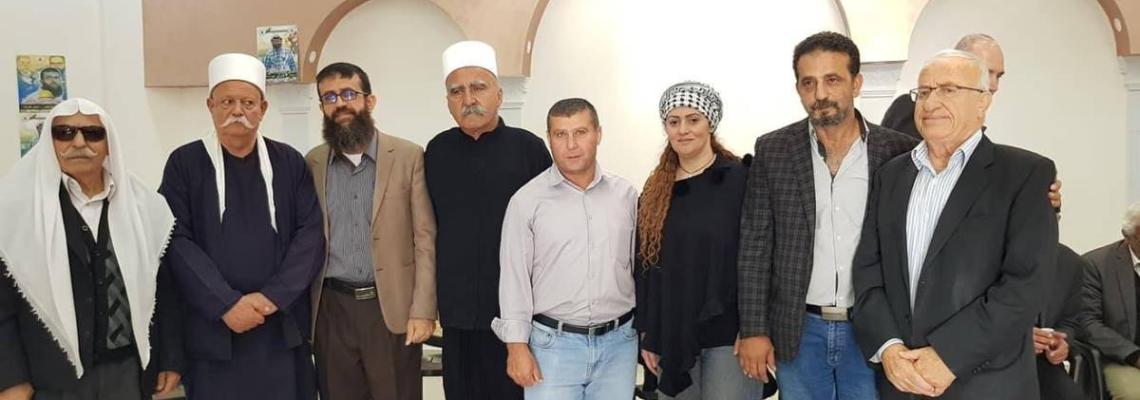 وفد من الجولان السوري يهنئ الشيخ عدنان بالإفراج عنه من سجون الاحتلال