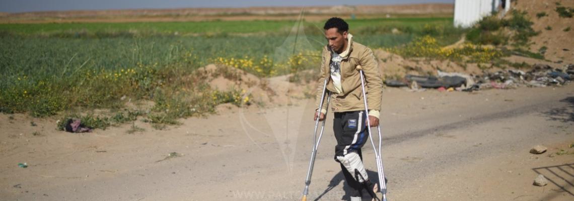 المُصاب تامر أبو دقة الذي ظهر في الفيديو المُسرب لحظة قنصه على يد جنود الاحتلال