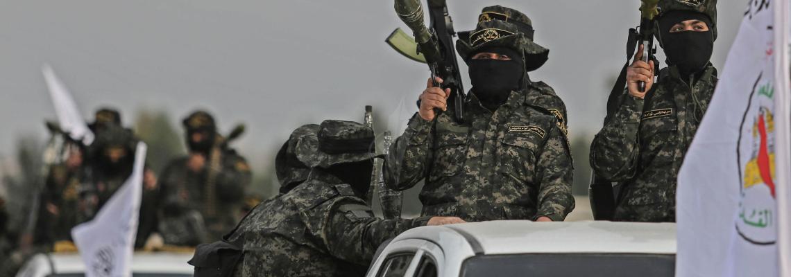 سرايا القدس تنظم عرضاً عسكرياً في خانيونس جنوب قطاع غزة