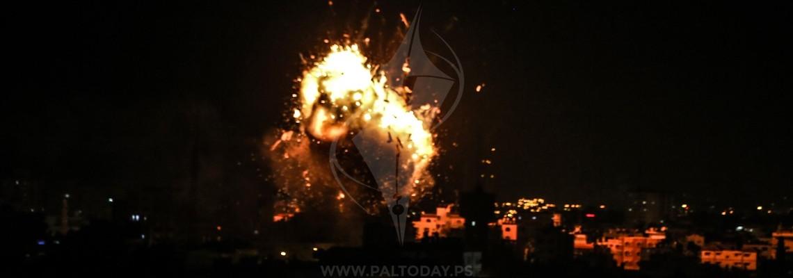 قوات الاحتلال تواصل غاراتها العدوانية على قطاع غزة