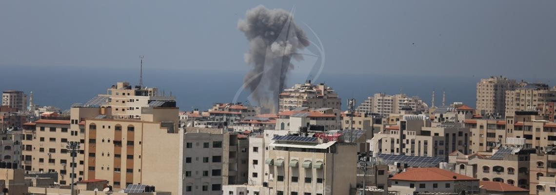 طائرات الاحتلال تشن غارات على مواقع تابعة للمقاومة الفلسطينية في قطاع غزة