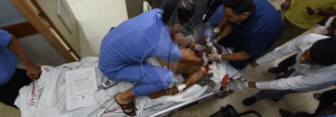  إصابات الجمعة الثلاثين لمسيرات العودة جنوب القطاع