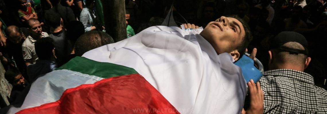 جنازة الشهيد محمد بدوان من حى الزيتون شرق مدينة غزة