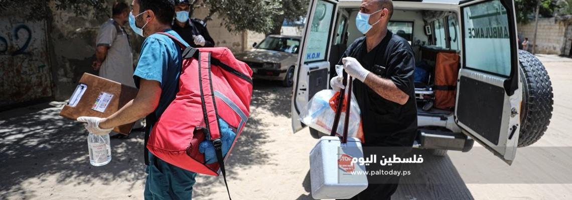 غزة: مناورة مشتركة لوزارتي الداخلية والصحة تُحاكي اكتشاف فيروس كورونا بحي النصر بغزة