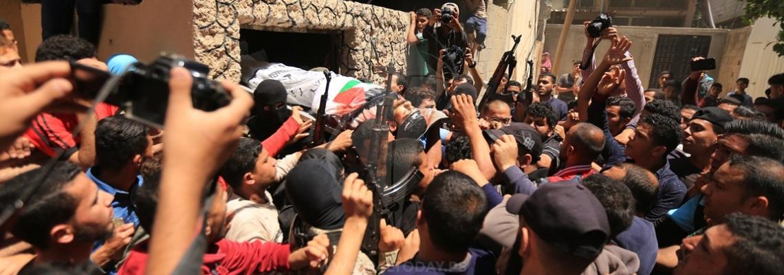 جنازة الشهيد عماد نصير من مدينة بيت حانون
