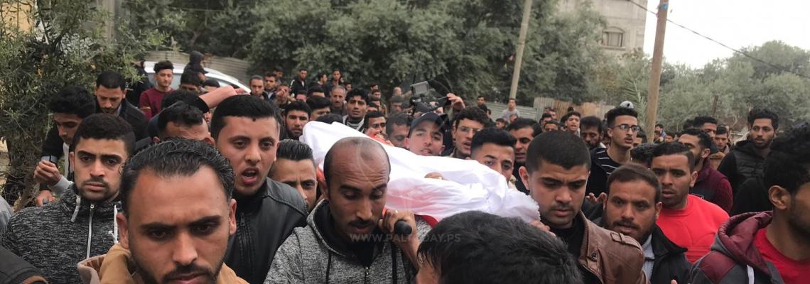 بالصور: جنازة أول شهيد لمليونية الأرض والعودة محمد سعد