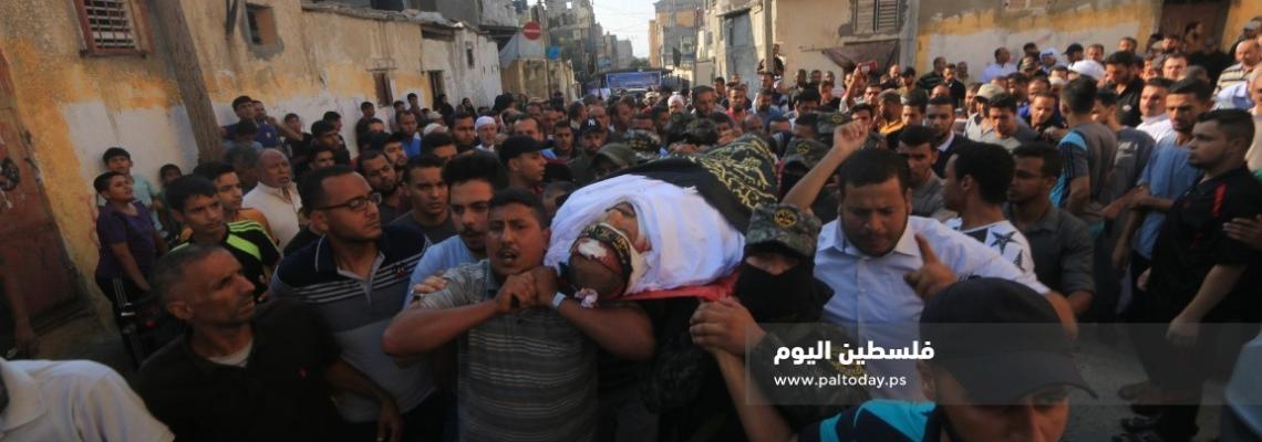 سرايا القدس تشيّع شهيد الاعداد والتجهيز المجاهد معين العطار وسط القطاع