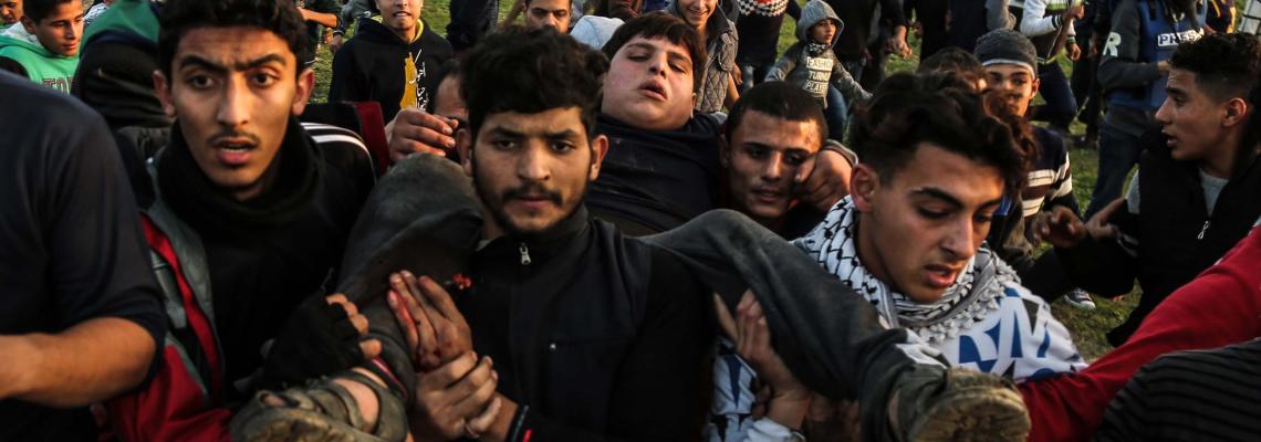 مواجهات على حدود غزة الشرقية في جمعة الغضب السادسة ضد ترامب