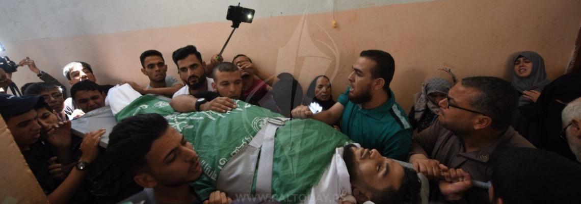 جنازة الشهيد محمد الحمايدة من مدينة رفح جنوب قطاع غزة