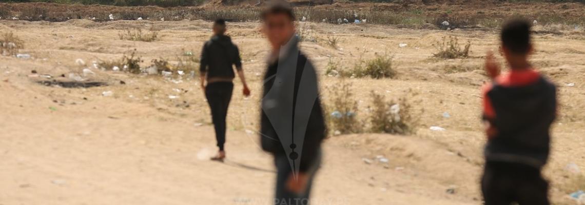 آثار التوغل "الإسرائيلي" شرق قطاع غزة