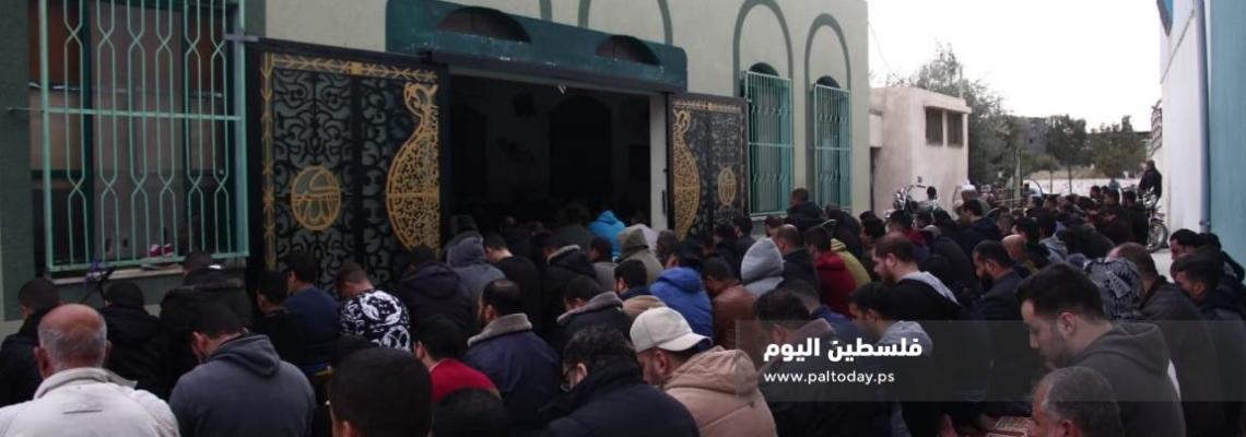 صلاة الغائب على الشهيد المجاهد محمد  الناعم الذي استشهد شرق خانيونس