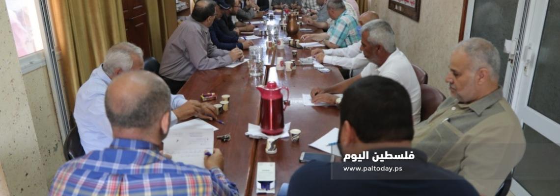 الهيئة الوطنية لمسيرات العودة ومواجهة الصفقة تبحث آخر التطورات وفعاليات ذكرى النكسة