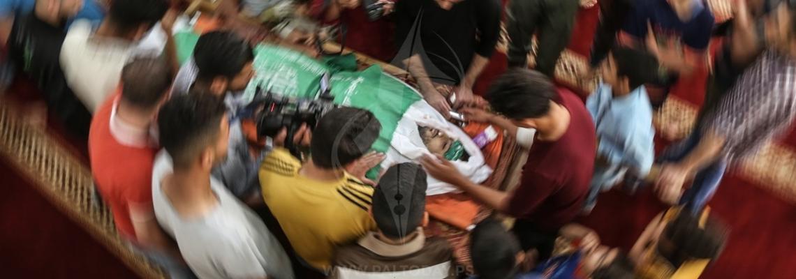 جماهير غفيرة تشيع جثمان الشهيد المبعد إلى غزة يزن الطوباسي