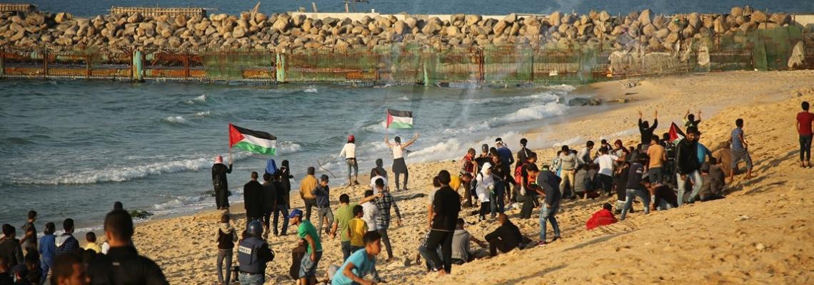 مواجهات مع قوات الاحتلال قرب زيكيم شمال قطاع غزة